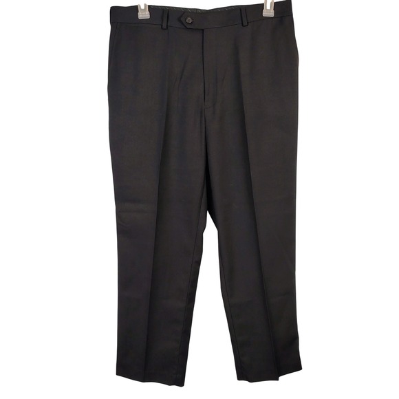 Stafford Other - Stafford Mens 36x30 Classic Fit Dress Pants Black Performance Dark Academia